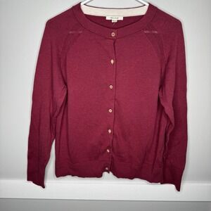 White Stuff, LuLu Cardigan Brt Pink Berry, 16 UK - (US Aprox L) Organic Cotton